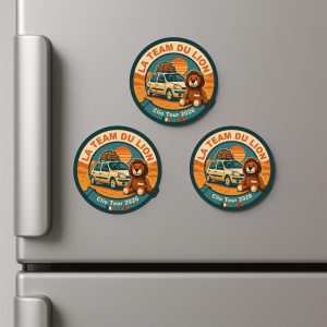 Magnet rond Team du Lion