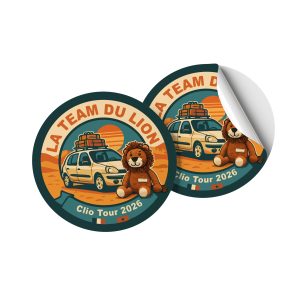 Sticker rond Team du Lion