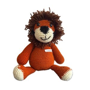 Peluche Mascotte Lion de La Team du Lion - Fait Ă la main